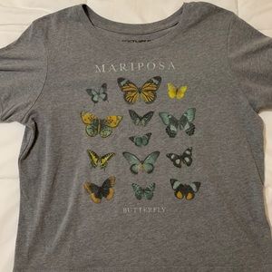 Butterfly crop top